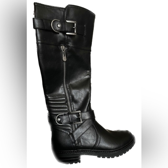 GBG Los Angeles Black Combat Boots - Picture 1 of 7